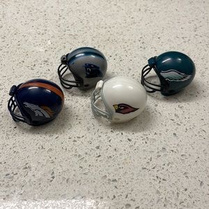 Vintage NFL Helmets (Broncos, Panthers, Cardinals, & Eagles) Pencil Pen Toppers
